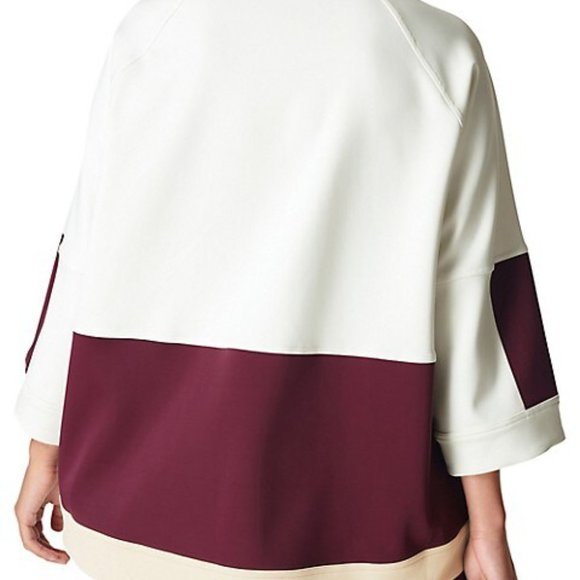 Sweaty Betty Mix It Up Colorblock Sweatshirt - SB6500 - Lily White / Multi - L - Picture 3 of 13